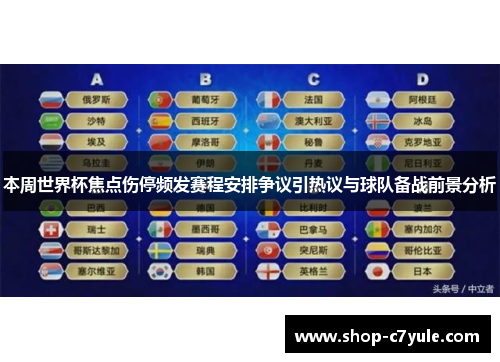 本周世界杯焦点伤停频发赛程安排争议引热议与球队备战前景分析